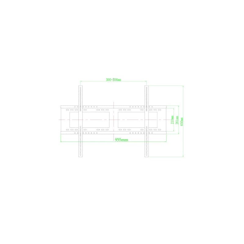Support mural pour écran d'affichage SpeechiDisplay 65'' et 75''