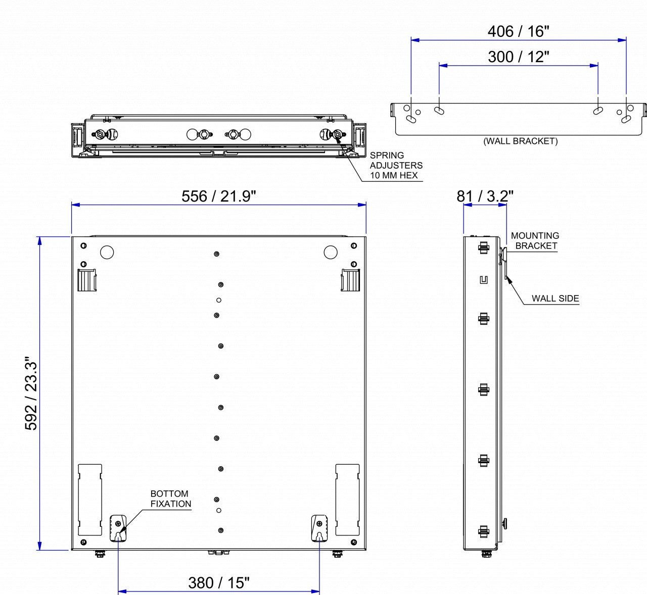 Support mobile pour écran avec BalanceBox Heavy, ajustable en hauteur "au doigt"