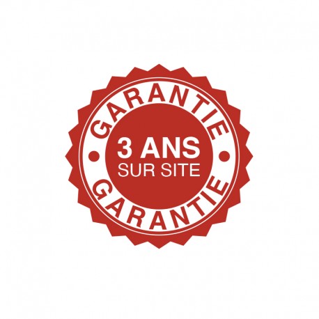 Garantie : 3 ans sur site avec montage / démontage (75")