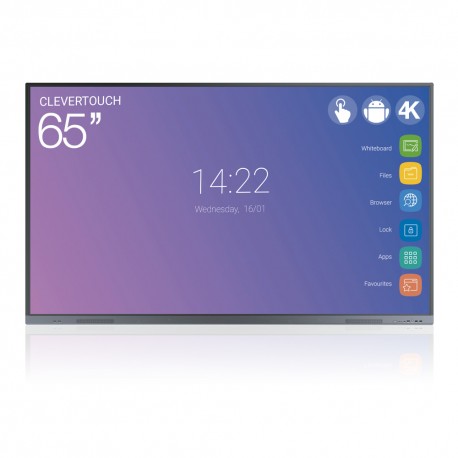 Écran interactif tactile Android - Clevertouch M-series 4K - 65"