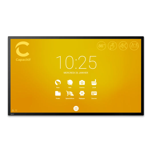 Ecran interactif tactile Capacitif SpeechiTouch UHD | 86’’