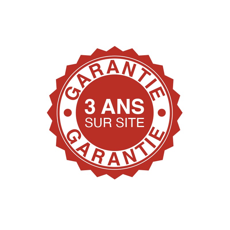 Garantie : 3 ans sur site avec montage / démontage (55")